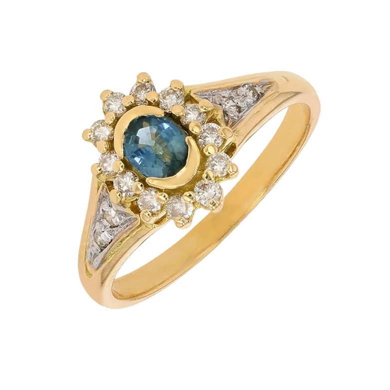 0.24-carat sapphire and...