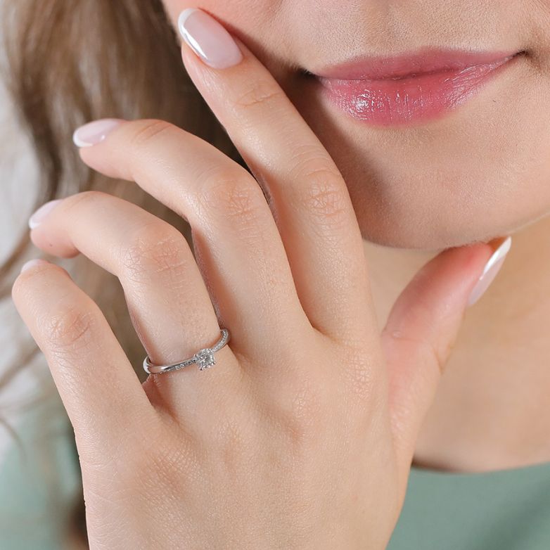 0.42-carat diamond...