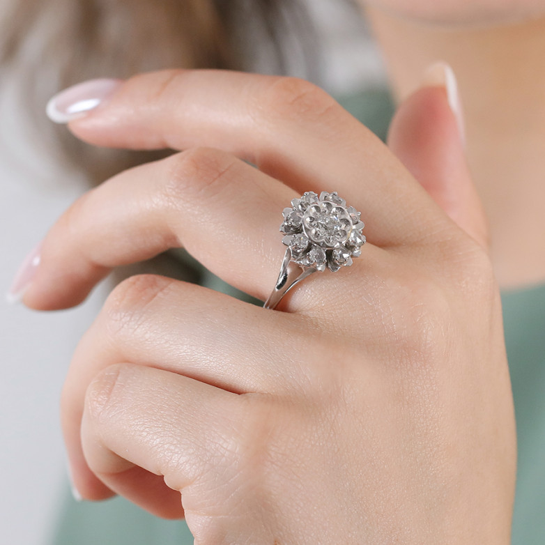 Vintage diamond ring, 0.35...