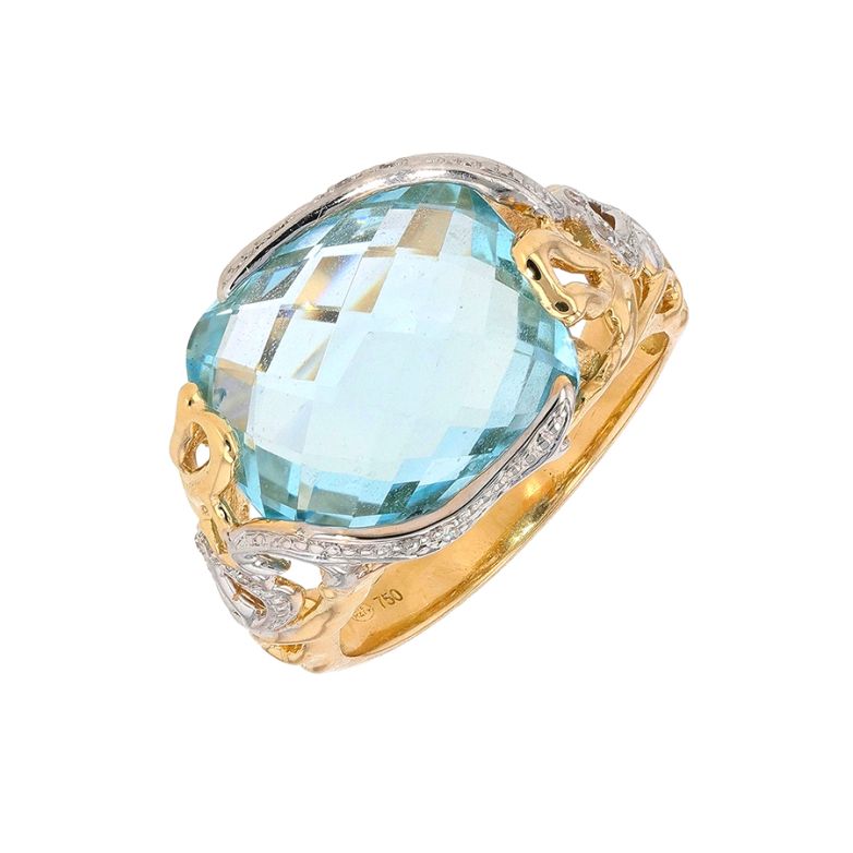 7.67-carat topaz ring with...