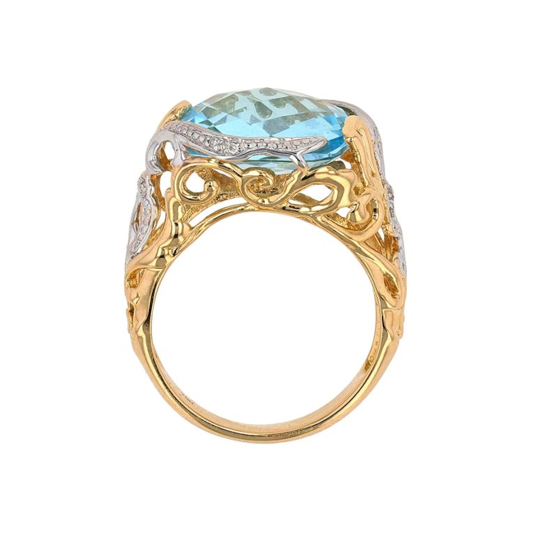 7.67-carat topaz ring with...