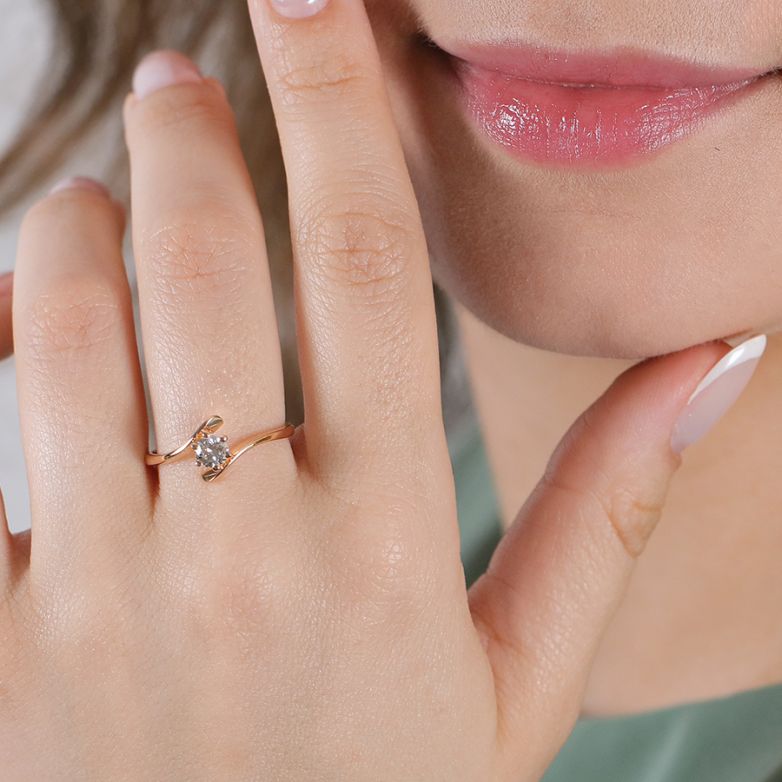 0.33-carat diamond...