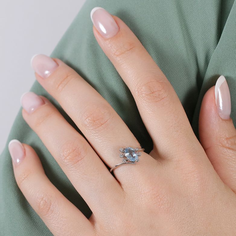 Ring with 0.04-carat...