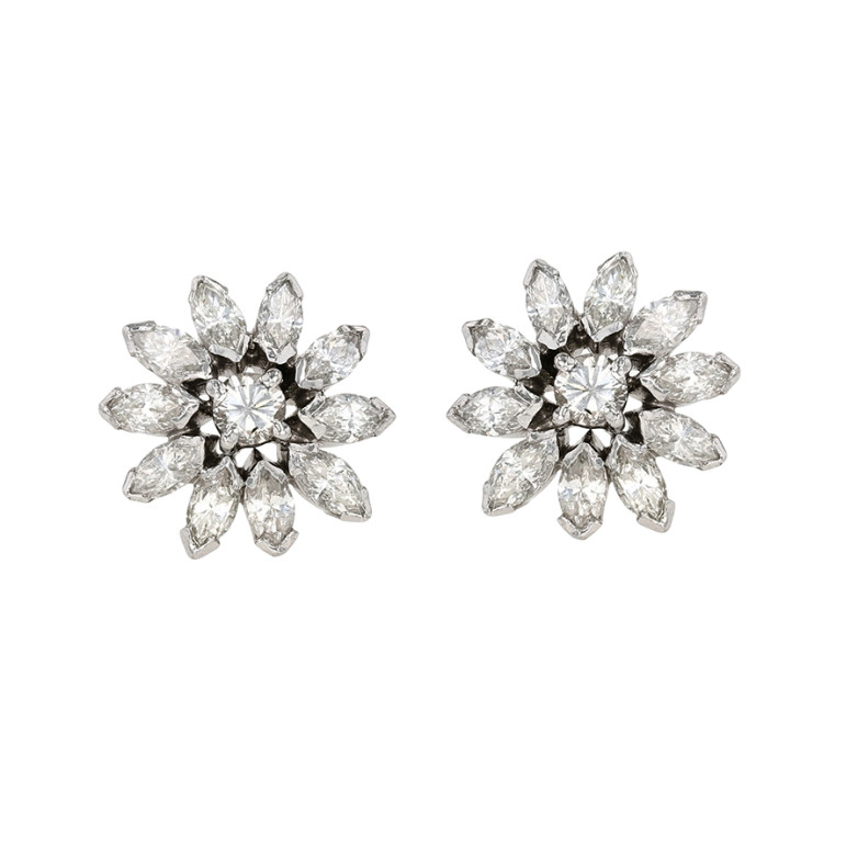 1.44-carat diamond earrings...