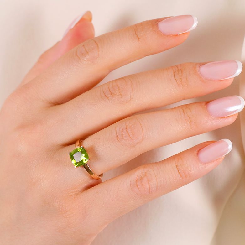 2.30-carat peridot ring,...