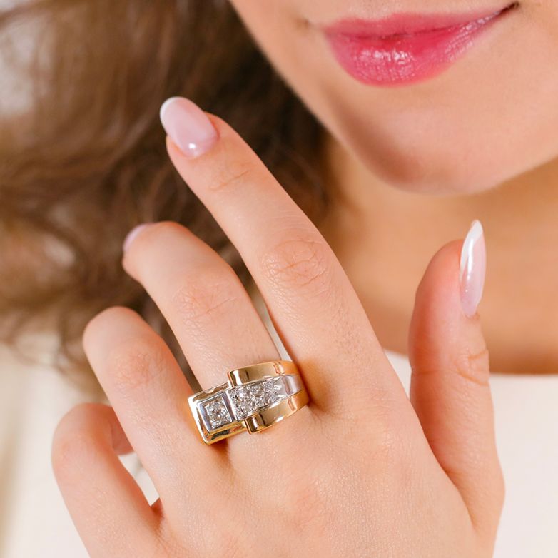 Vintage Diamond Ring, 0.39...