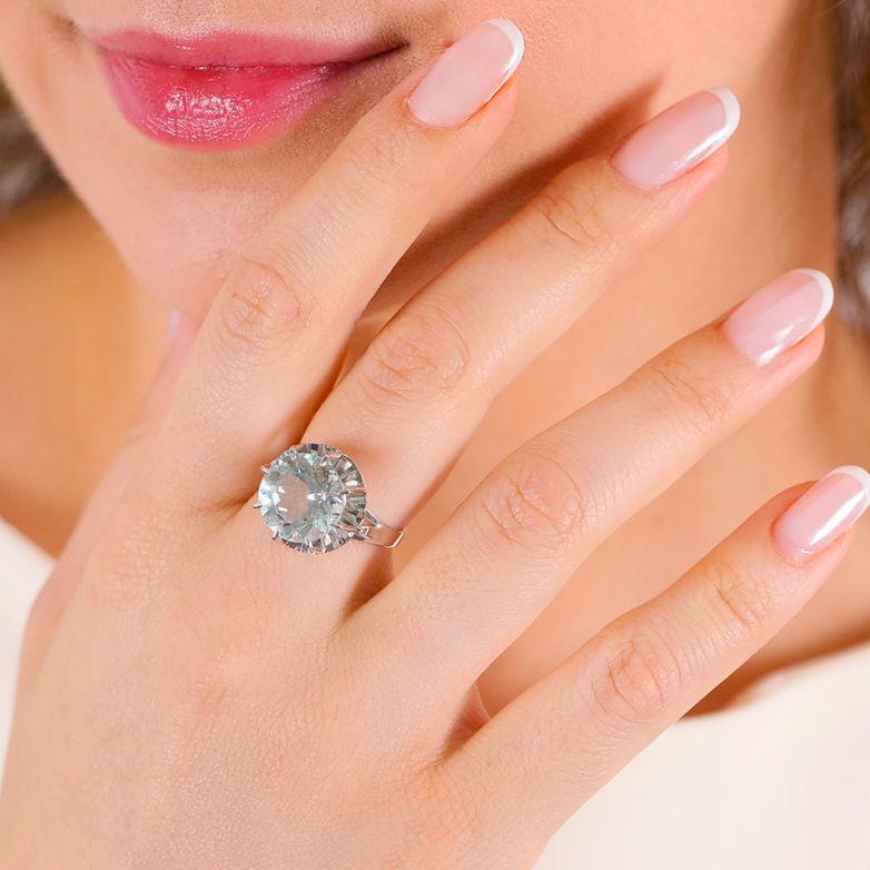 Vintage Aquamarine Ring,...