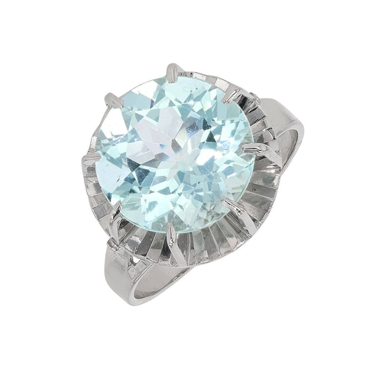 Vintage Aquamarine Ring,...