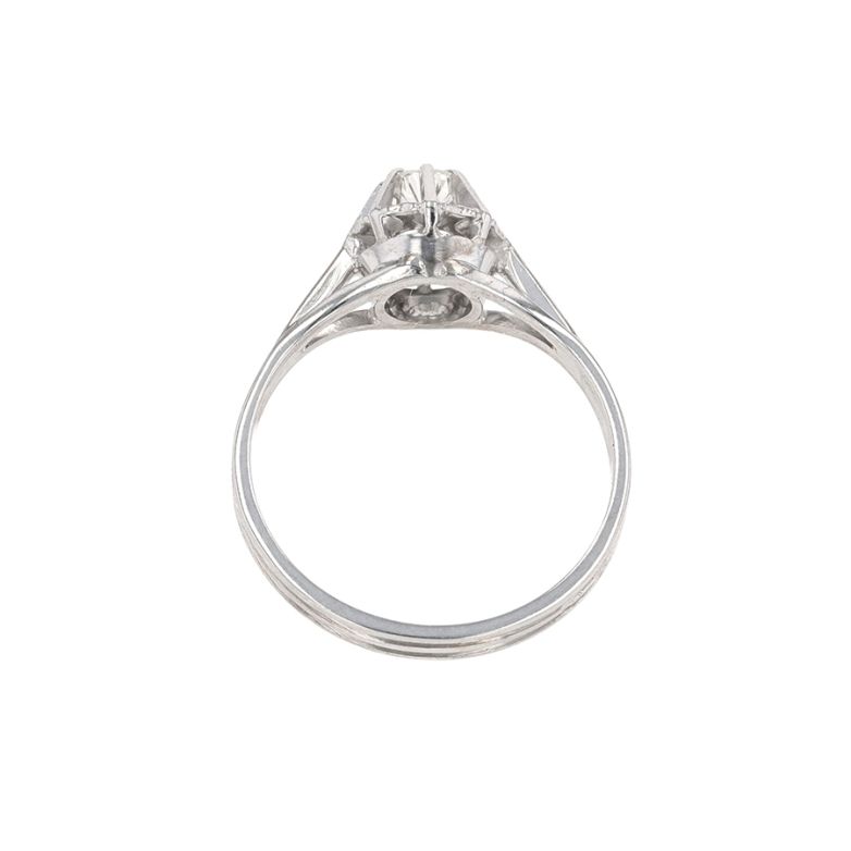 Vintage solitaire ring with...