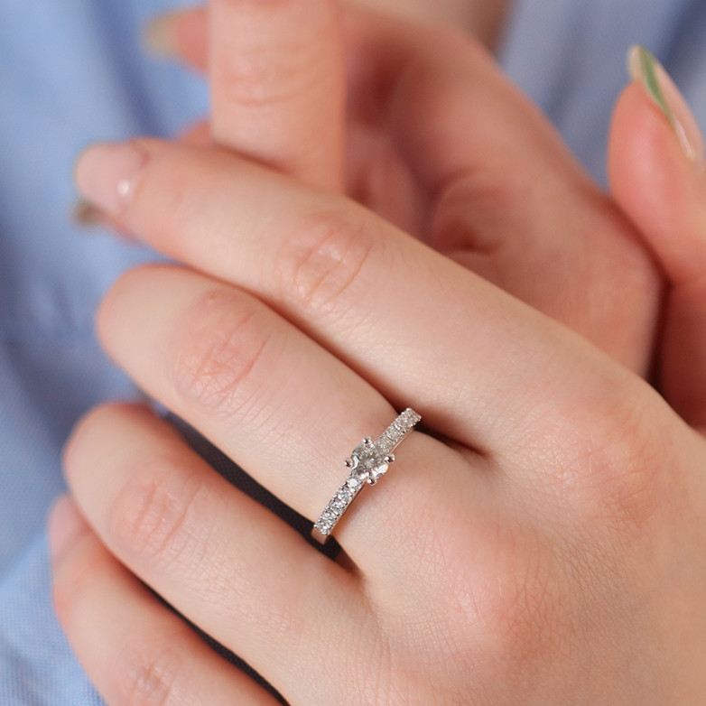 0.77-carat Diamond Ring,...