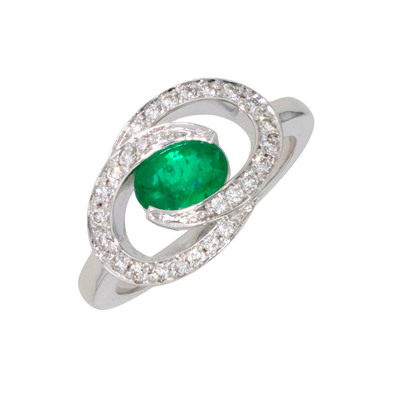 0.80-carat emerald and...