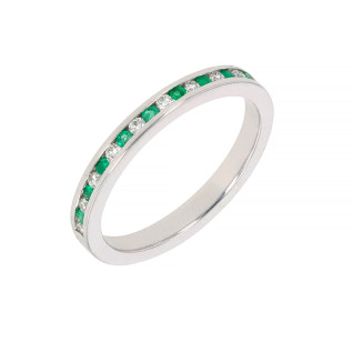 0.12-carat emerald and...