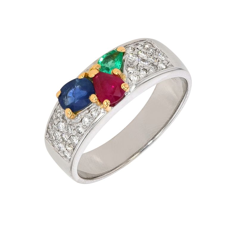 0.27-carat diamond ring...