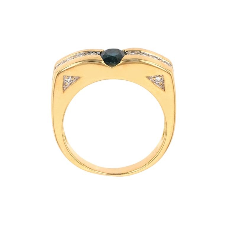 0.84-carat sapphire and...
