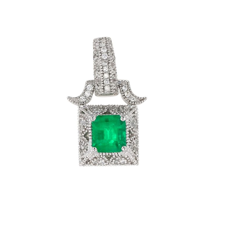 1.53-carat emerald and...