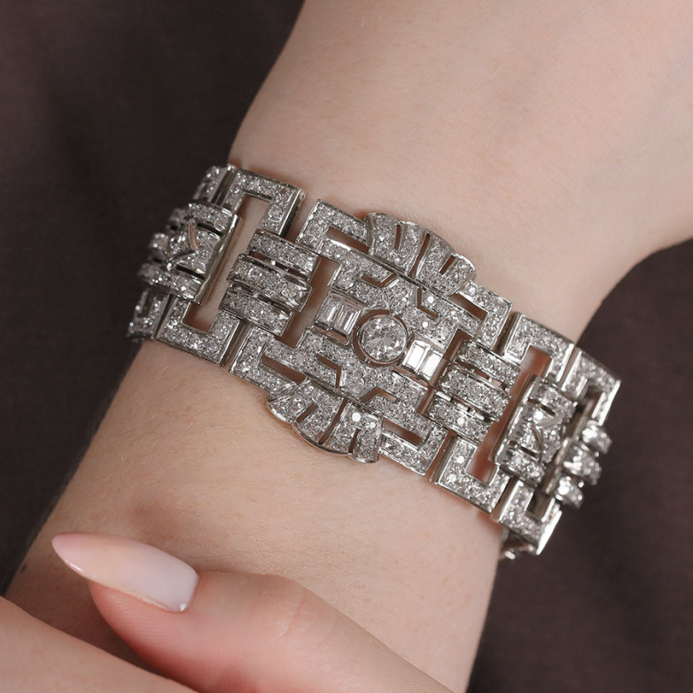 Bracelet ancien diamants...