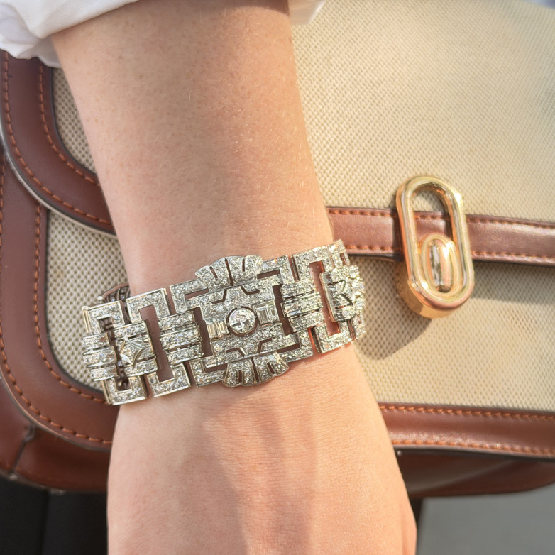 Bracelet ancien diamants...
