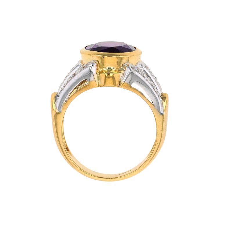 3.33-carat amethyst ring...
