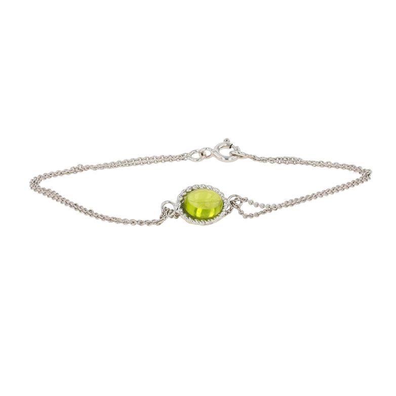 1.70-carat cabochon peridot...