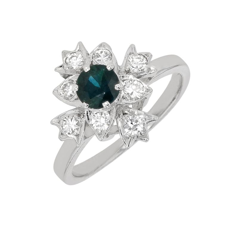0.49-carat sapphire and...