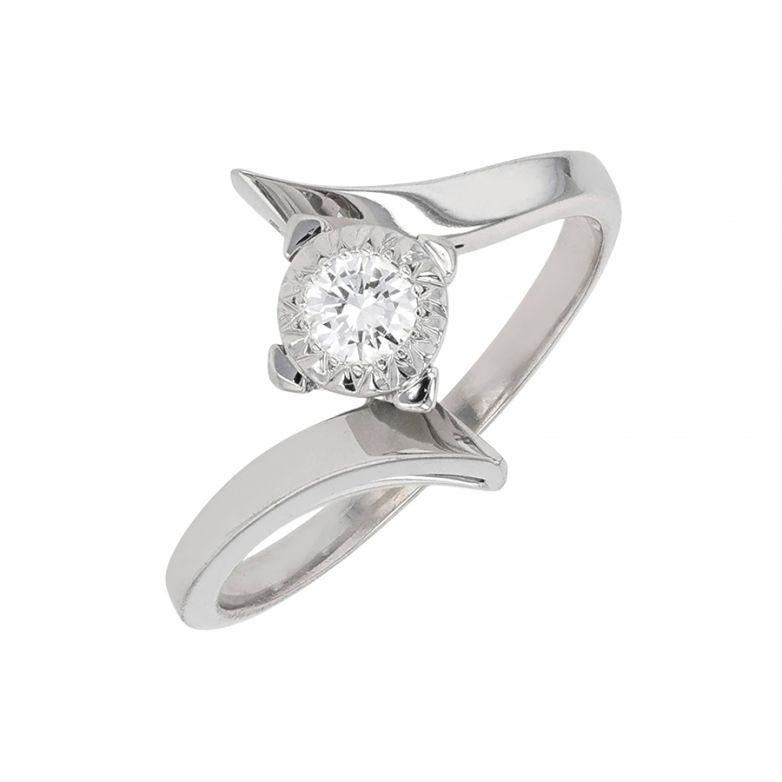 0.16-carat diamond ring in...