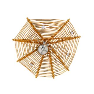 Vintage diamond brooch,...