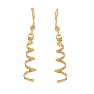 Yellow Gold Earrings, 2.19 g