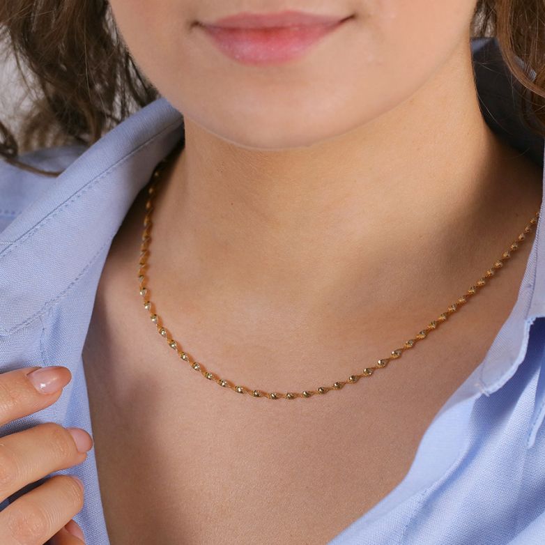 Yellow Gold Twisted Chain...