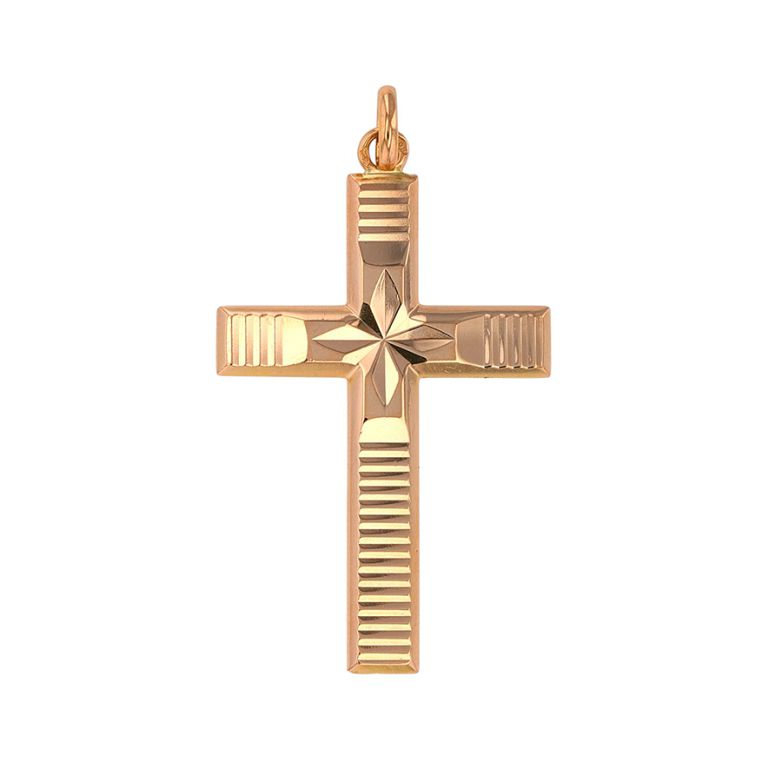 Rose Gold Cross  4.19g