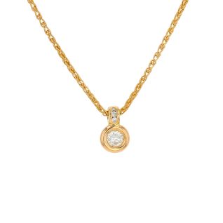 0.28-carat diamond necklace...