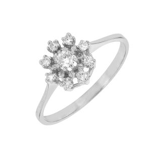 0.19-carat diamond ring,...