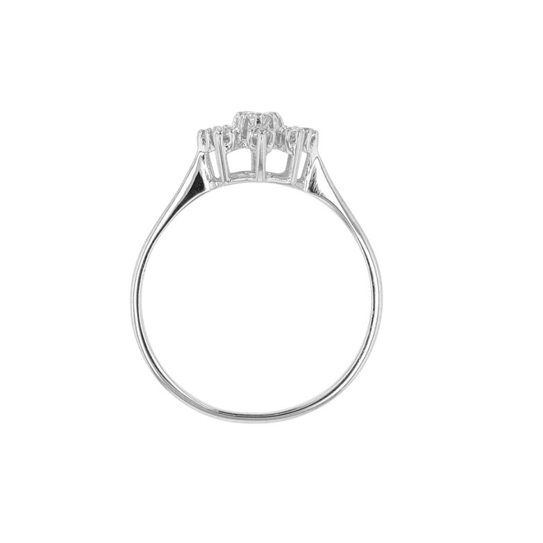 0.19-carat diamond ring,...