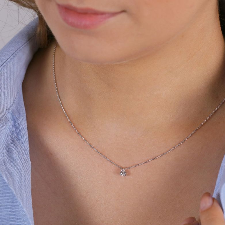 0.22-carat diamond necklace...