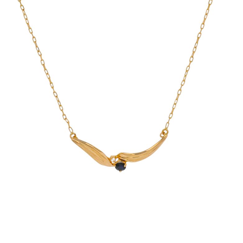 Necklace with a 0.16-carat...
