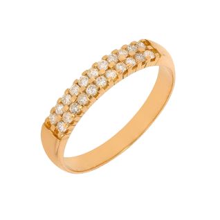 Double-row diamond wedding...