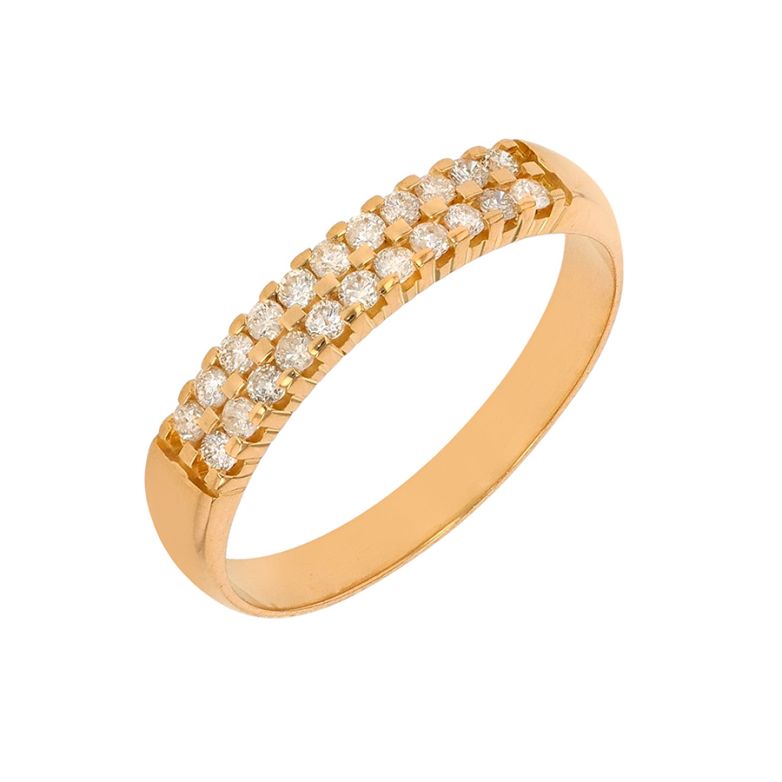Double-row diamond wedding...