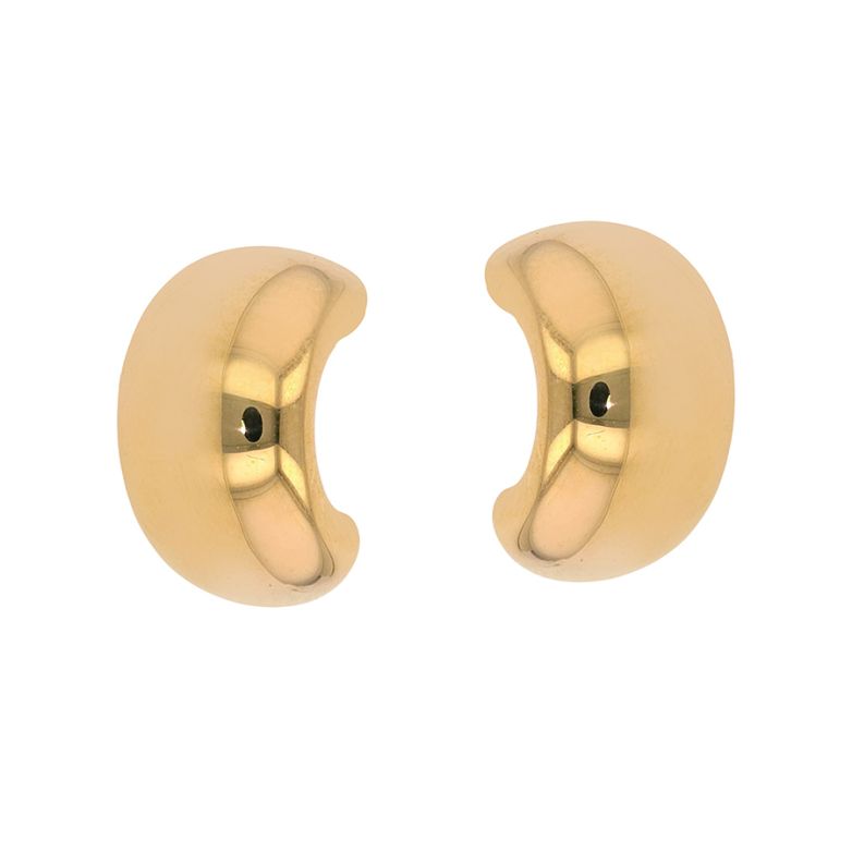 Yellow Gold Earrings, 3.07 g