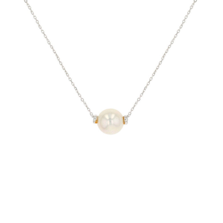 White Gold Cultured Pearl...