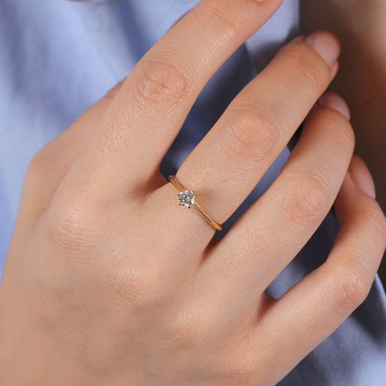 0.30-carat diamond...