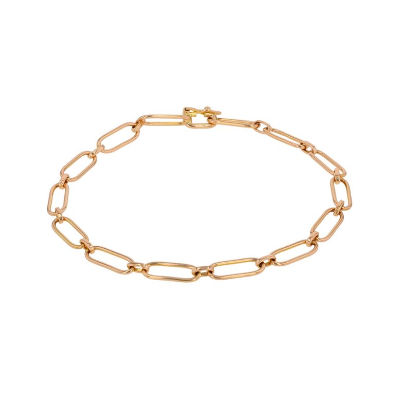 Yellow gold fancy link...