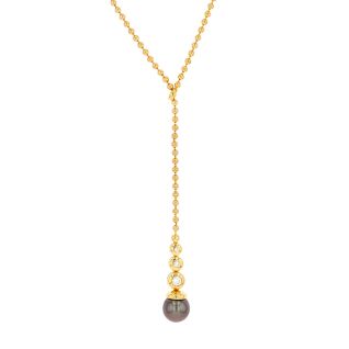 Pearl and Diamond Necklace,...