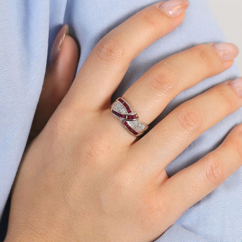 0.40-carat ruby and...