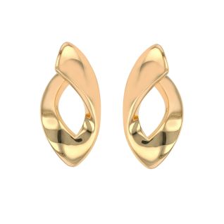 Yellow Gold Earrings, 3.32 g