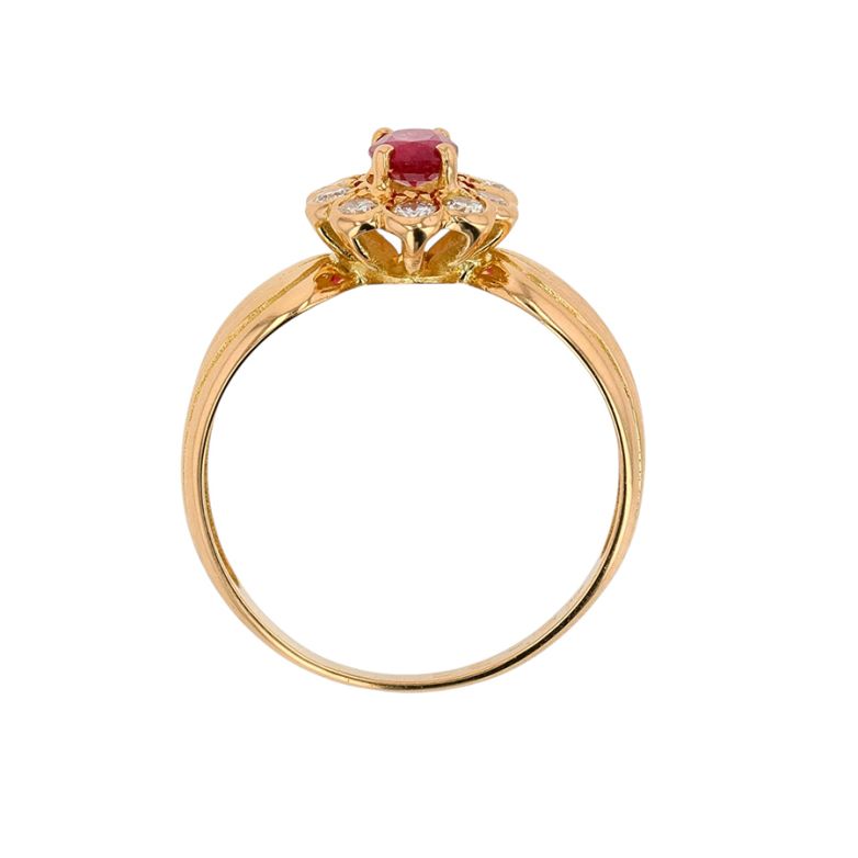 0.39-carat ruby and...