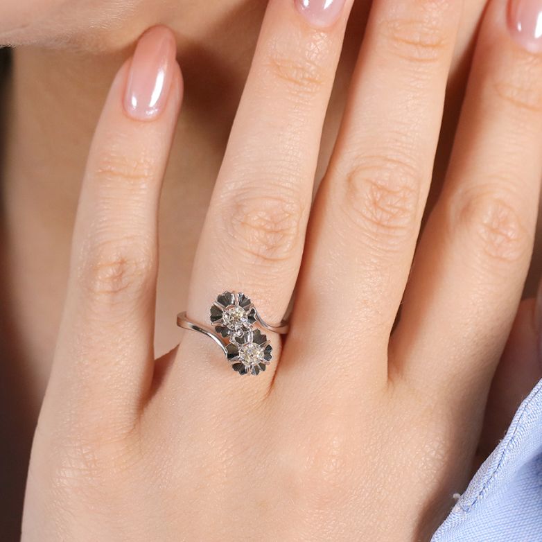 Vintage "Toi & Moi" Diamond...