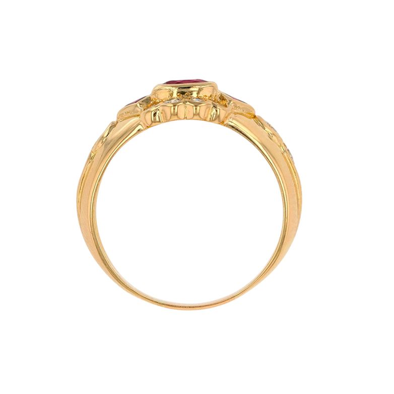 0.87-carat ruby and...