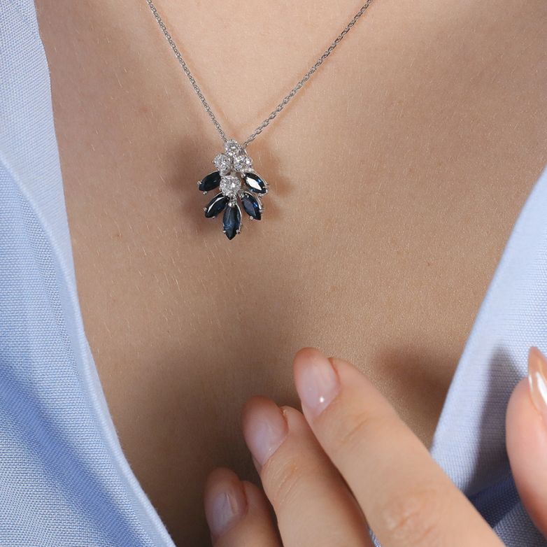1.30-carat sapphire and...