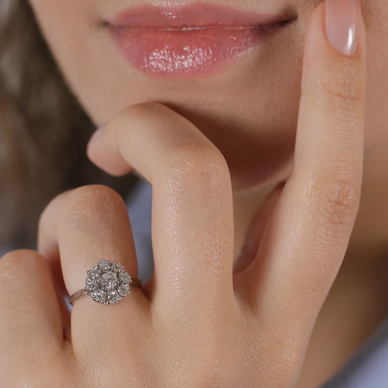 0.52-carat antique diamond...
