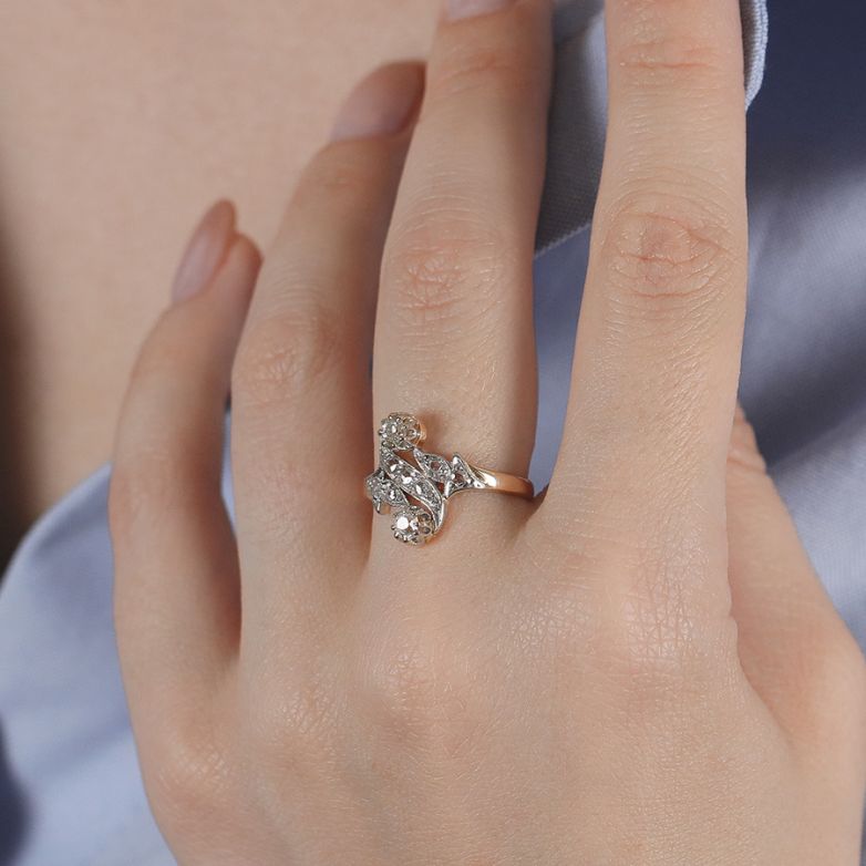 Vintage diamond ring, 0.24...