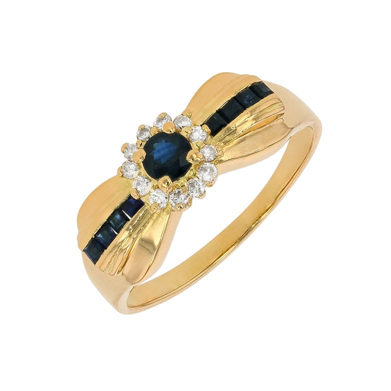 0.37-carat sapphire and...